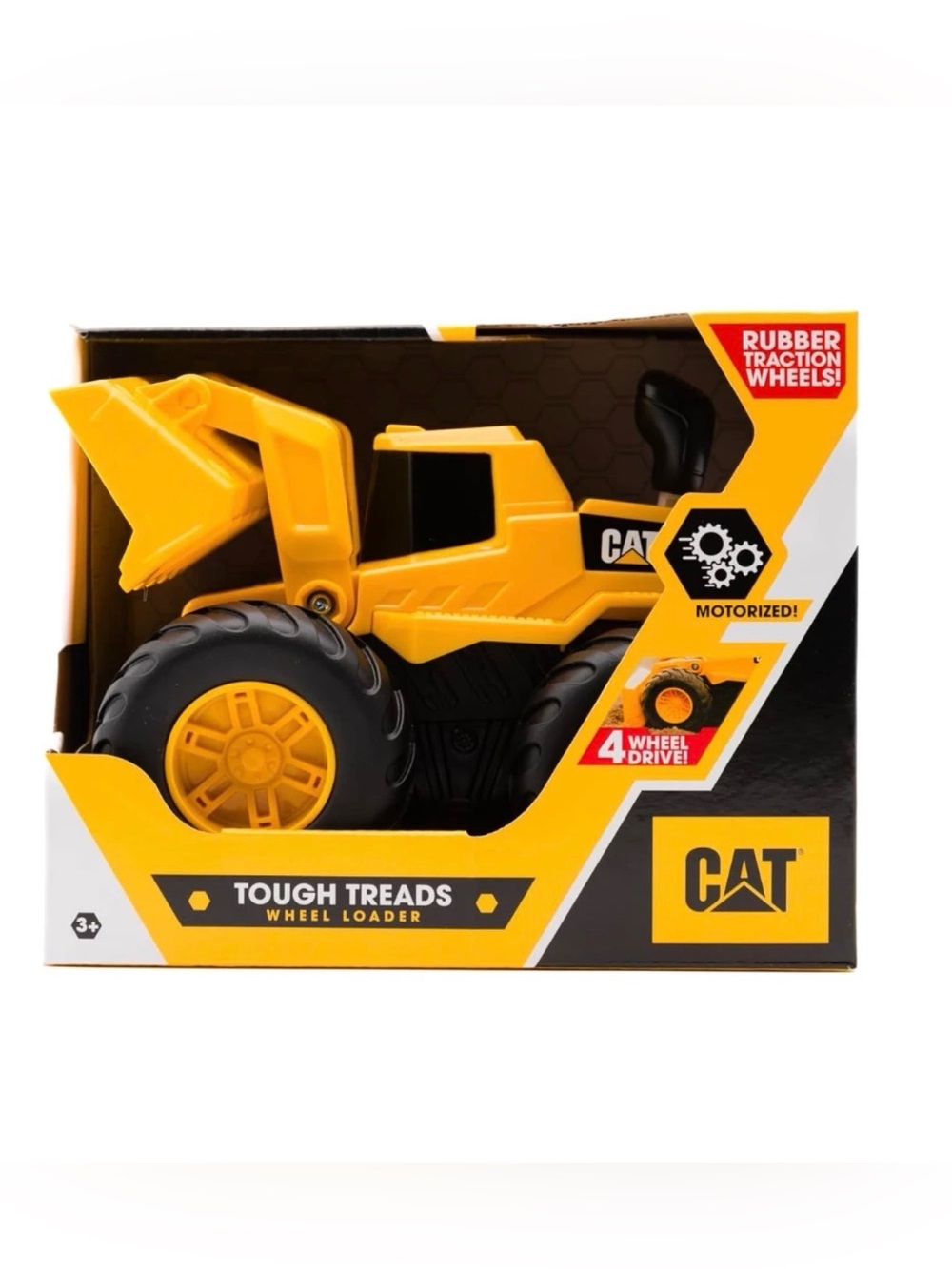 Funrise 2025 CAT Batt. Driven 4 Wheel Drive Big & Beefy ToughTreads Wheel Loader